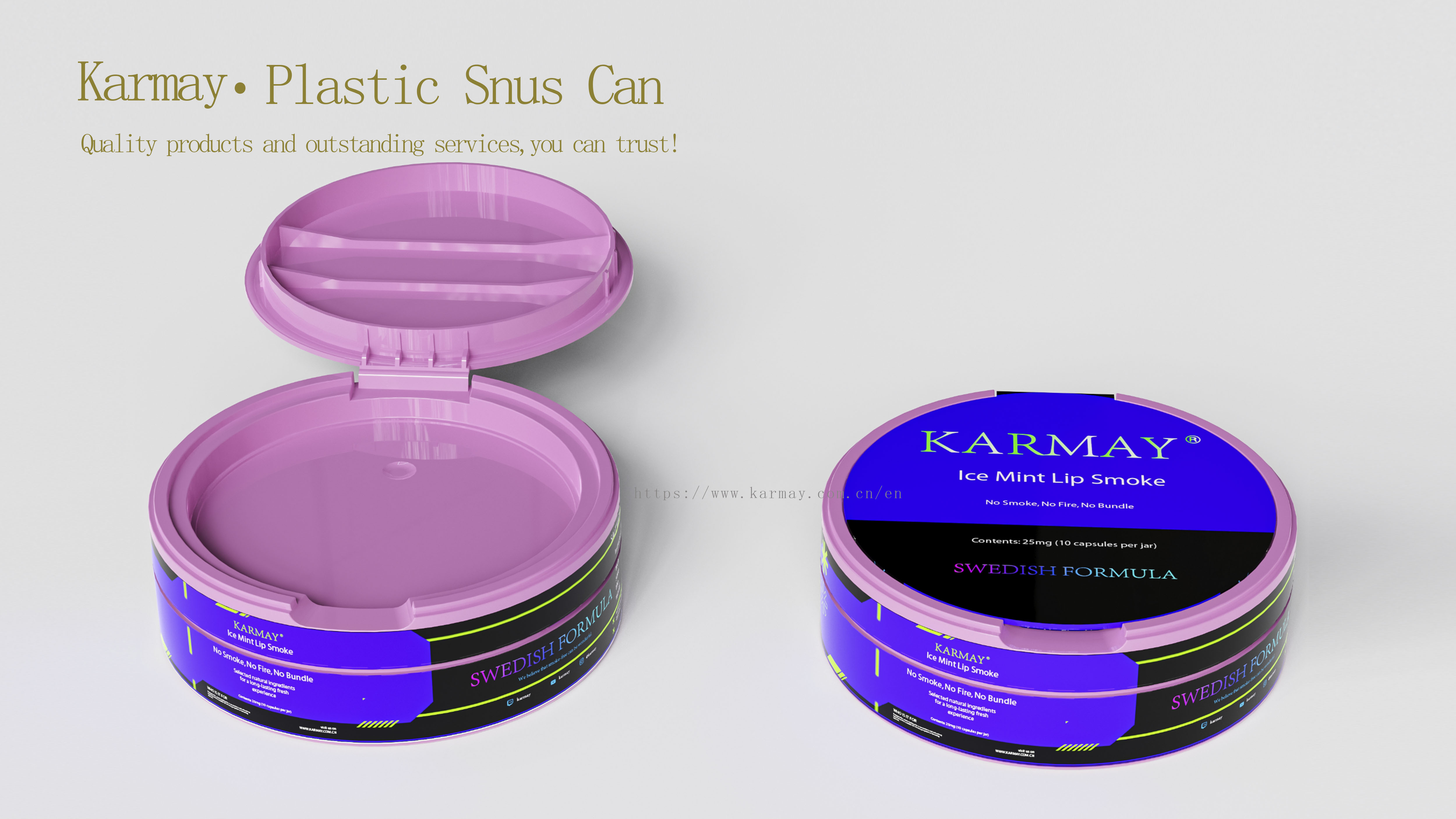 Plastic Snus Can